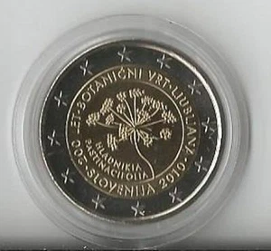 2 euro commemorativi Slovenia 2010 - Orto Botanico di Lubjana   - Foto 1 di 1