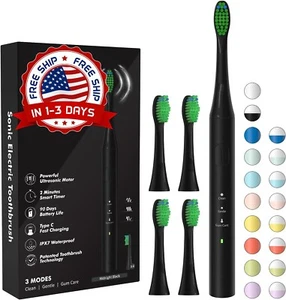 Cepillo de dientes eléctrico para adultos y niños de 40.000 VPM de potencia NEW - Picture 1 of 8
