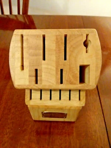 Hampton Forge 13 Slot Wooden Knife Block - Picture 1 of 5