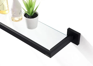 Bathroom Shelf, Glass Shelf for Bathroom, 22.32 Inch Large, 8Mm Extra Thick Temp - Picture 1 of 12