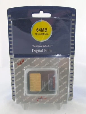 RARE BRAND NEW 64MB SMARTMEDIA CAMERA MEMORY CARD FOR FUJIFILM FINEPIX/OLYMPUS - Image 1 of 2