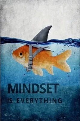 MINDSET IS EVERYTHING Metal Sign  12 x 8 - Image 1 of 2