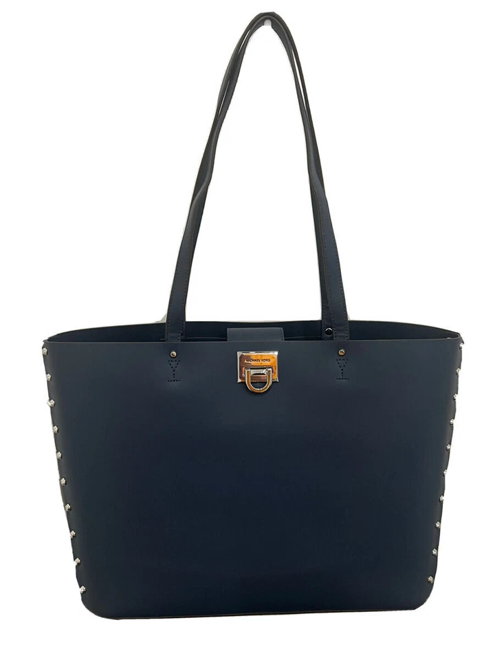 Michael Kors Manhattan Women's Smooth Leather Shoulder Tote Bag - Black (35F1GNCT3T)