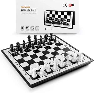 Chess Sets Travel Board Games Magnetic Folding Board Educational Games for Kids - Picture 1 of 12