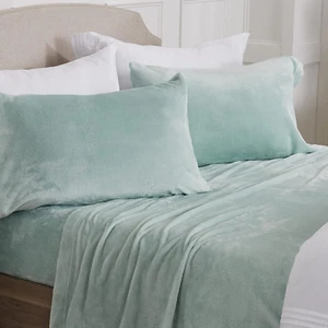 Ultra Soft Micro Fleece Sheets Set with Extra Deep Pockets | Extra Soft Velvet F - Picture 1 of 9
