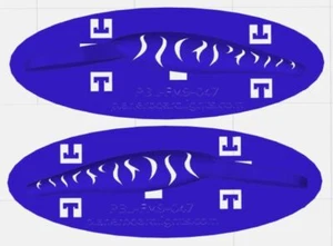 Berkley Flicker Minnow #9 Crankbait Lure Painting Stencil PBL-FM9-047 - Picture 1 of 1