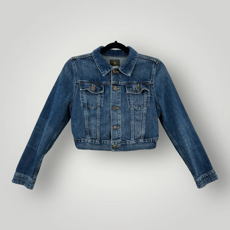 Polo Ralph Lauren JUVENTUD NIÑA Denim Jean Chaqueta Azul Talla 16 Vintage Ropa Infantil Foto 1 de 4