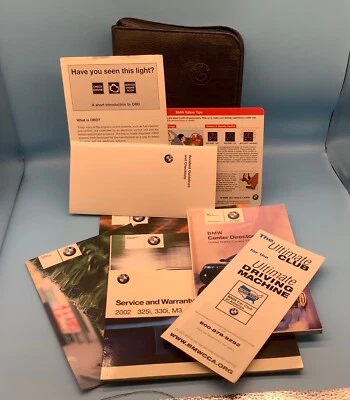 2002 BMW 325i 330i M3 владелец ручной комплект с чехлом - Изображение 1 из 4