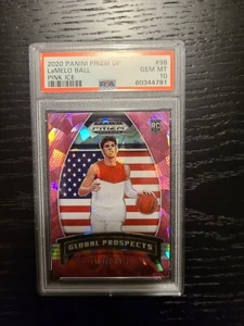2020 Panini Prizm DP LaMelo Ball Pink Ice Rookie PSA 10 - Picture 1 of 1