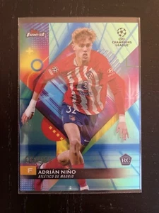 2023 Topps Finest UEFA Adrian Nino Blue/Aqua Vapor Wave RC #/250 #77 - Bild 1 von 2