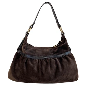 FENDI Chef Brown Suede Shoulder Bag - Picture 1 of 16