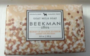 Beekman 1802 Honey & Orange Blossom Goat Milk Soap 3.5 ounce ~ Brand New Bar! - Picture 1 of 1