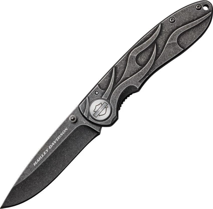 Case Cutlery Ca52114 Tec X Framelock Harley Folding Knife