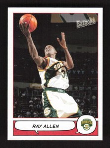 2004 Bazooka Gold  Ray Allen #61 Seattle SuperSonics