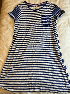 Johnnie Boden 15-16 Jahre Mädchen blau weiß gestreift Jersey T-Shirt Kleid bretonisch Exc - Bild 1 von 8