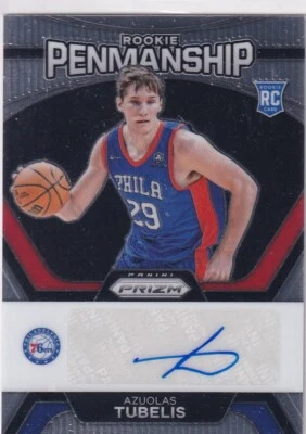 2023-24 Panini Prizm NBA No. RP-TUB Azuolas Tubelis Rookie Auto Penmanship - Image 1 of 2