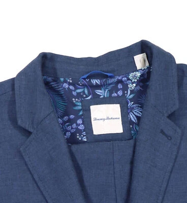 Traje Para Hombre XXXL Tommy Bahama Azul Grande y Alto Latigo Playa Mezcla Lino  Foto 1 de 4