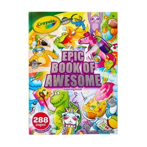 "Crayola Epic Book of Awesome Coloring, 288 Pages - Gift for Kids" - Picture 1 of 6