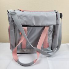 Skip Hop Fit All Access Messenger Diaper Bag in Light Pink/Grey Platinum Baby