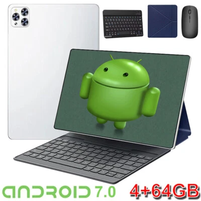Tablet 10 polegadas Android 7.0 Quad-Core 4GB RAM 64GB ROM câmera dupla WiFi PC tablet - Imagem 1 de 4