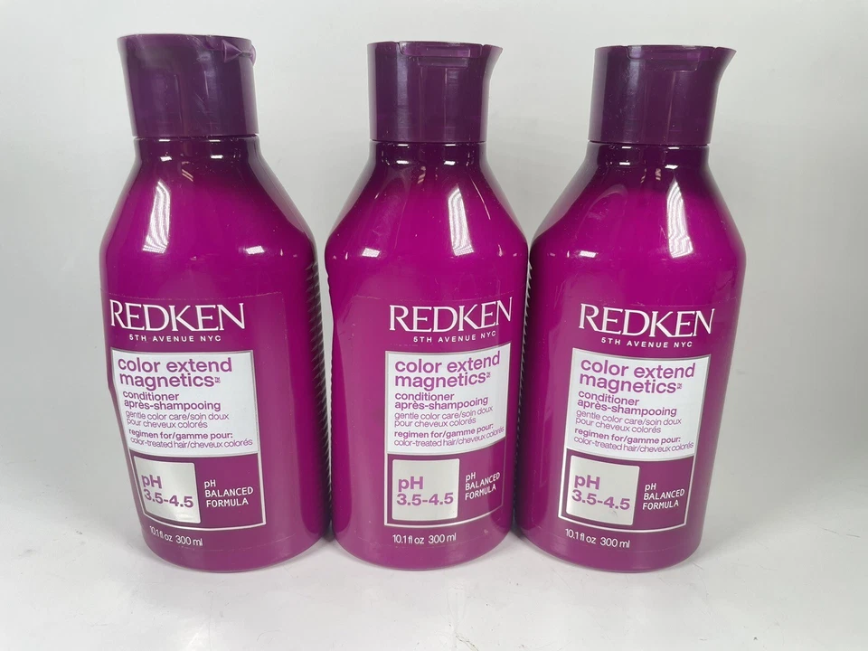 Lot x 3 Redken Color Extend Magnetics Conditioner 10.1 oz Color Treated Hair - Image 1 of 4