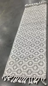 GREY 2'-3" x 8'-0" Back Stain Rug, Reduced Price 1172679472 NAT318F-28 - Picture 1 of 4