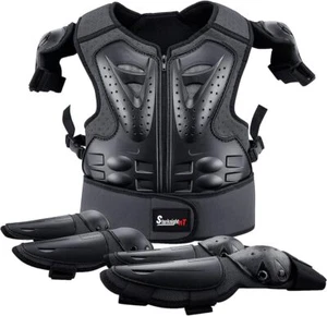 Youth Dirt Bike Gear Kids Motorcycle Armor with Knee Elbow Pads Christmas Gift - Picture 1 of 8