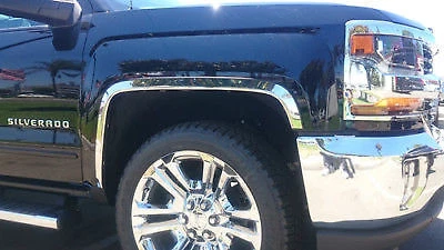  2016-2018 Chevrolet Silverado 1500 2500 3500 Stainless Steel Fender Trim - Image 1 of 2