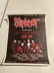 SLIPKNOT 17”x21” KNOTFEST ROADSHOW 2022 TOUR POSTER CONCERT COREY TAYLOR - Picture 1 of 7