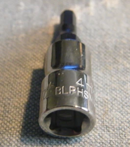 Blue Point 4MM 1/4" drive BLPHSM0144 HEX bit NEW unused socket screwdriver - Picture 1 of 6