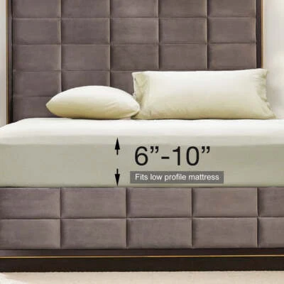 美国制造 - 低调床单套装 (6 英寸 - 10 英寸) 棉 608 线数床单 — 第 1/3 张图片