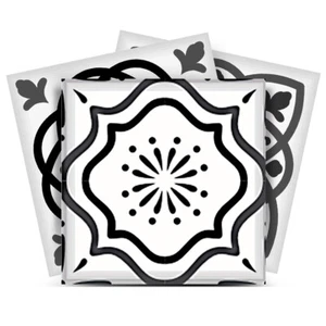 6" x 6" Shades of Grey Mosaic Peel and Stick Removable Tiles - Picture 1 of 8