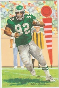 NFL American Football Hall of Fame Art Card 4x6 Limited Edition 5000 White Irvin - Bild 1 von 7