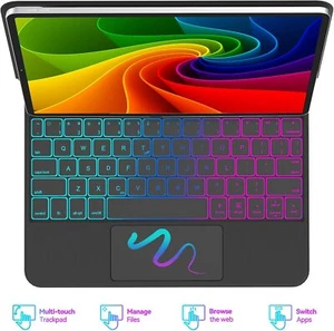 Magic Keyboard Case for Ipad Air 11 Inch (M3 2025, M2 2024) & Ipad Pro 11 Inch ( - Picture 1 of 7