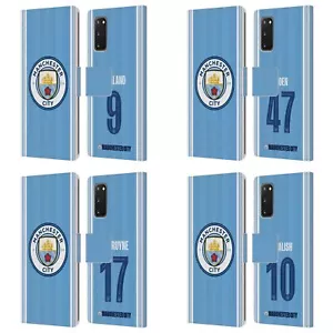 MAN CITY FC 2023/24 PLAYERS HOME KIT LEATHER BOOK CASE FOR SAMSUNG PHONES 2 - Picture 1 of 10