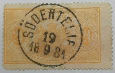  Sello de fecha de ciudad Suecia #O8 24 minerales CDS  Foto 1 de 3