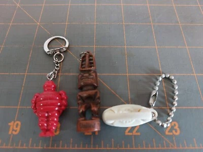 Lote Llavero Vintage Francés Rojo Puzzle Michelin Hombre United Tiki Teléfono Foto 1 de 4