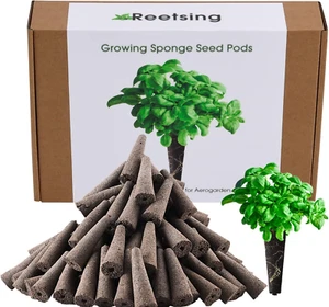 100 Pack Hydroponics Sponge,Replacementpre-Grow Sponges,Hydroponics Growing Syst - Picture 1 of 12