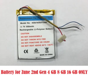 Replacement battery for Microsoft Zune Flash 4 8 16 GB 2ND Gen 1124 1125 1143 - Picture 1 of 1