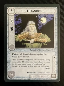 MECCG Middle Earth CCG • Thranduil Black Bordered Limited Edition METW NMINT - Foto 1 di 2