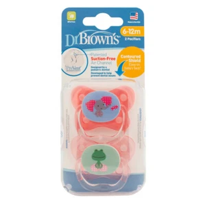 Dr Brown's Prevent Stage 2 Pacifier Dummy 6-12 months 2 Pack - Picture 1 of 4