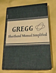 Gregg Shorthand Manual Simplified 1951 Hardcover Book by John Robert Gregg - Picture 1 of 9