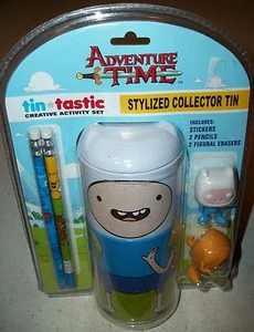 Hora de Aventuras Regreso a la Escuela Coleccionista Caja de Lápices de Lata Estuche Gomas de Borrar Regalo de Navidad - Imagen 1 de 1
