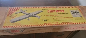 Vintage Semi Scale Sig Kit Chipmunk Control line Stunter Kit - Picture 1 of 6