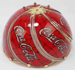 Coca Cola Lamp Glass Spiral Glass Tiffany Style Lampshade 9" TC001 - Picture 1 of 6