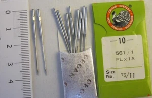 555,561/1,2019,FLx1A, S= 11/75 Willox & Gibbs 300, Reece S2,S3 Sewing M Needles - Picture 1 of 5