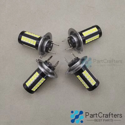 4x H7 Super Bright LED Headlight Bulbs Conversion Kit High Low Beam 6000K White - Image 1 of 4