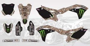 AM 388 MOTOCROSS GRAPHICS DECALS STICKERS FOR KAWASAKI KXF 250 KX250F 2017-2020 - Picture 1 of 1