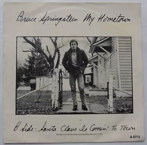 Bruce Springsteen My Hometown/Santa Claus Is Coming To T. Single 7" Holanda 1985 - Bild 1 von 3