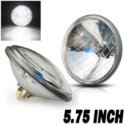 2pcs 5.75" 5 3/4" Halogen Headlights For Dodge Royal Monaco Charger 1972-1977 - Image 1 of 4